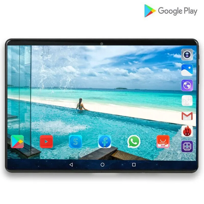 2023 Android 9.0 Tablet Pcs 10.1 Inch 4G Phone Tablet  PC 8 Core RAM 4GB ROM 64GB Tablets 10 Kids Tablet FM GP  Android Tablet