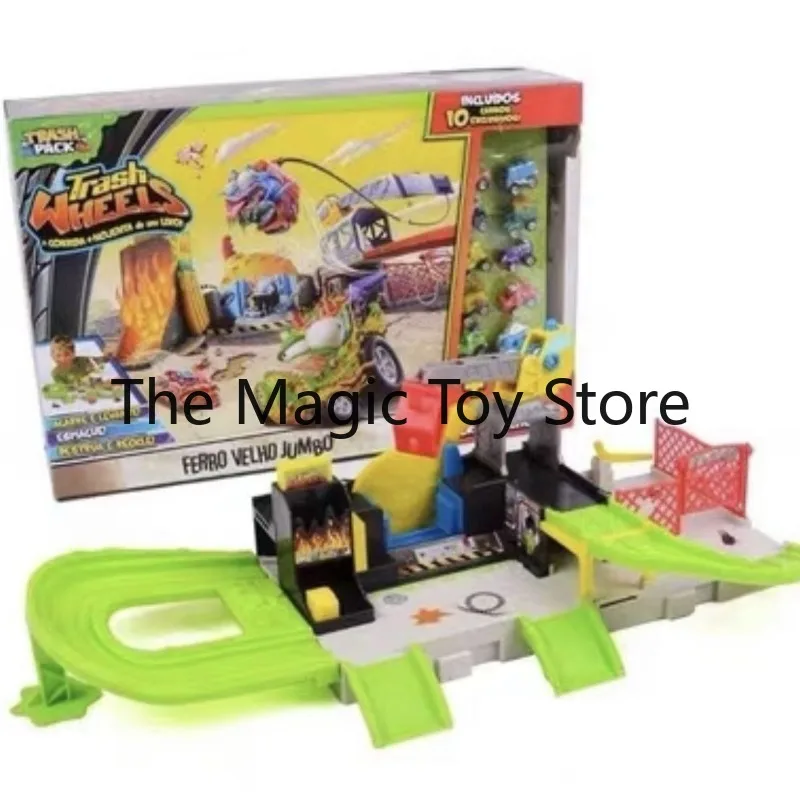 Фото Оригинальный коллекционный игровой набор The Grossery Gang Burger Shop Track Monster Mini Vehicle с фигуркой и моделью для настольного декора №3