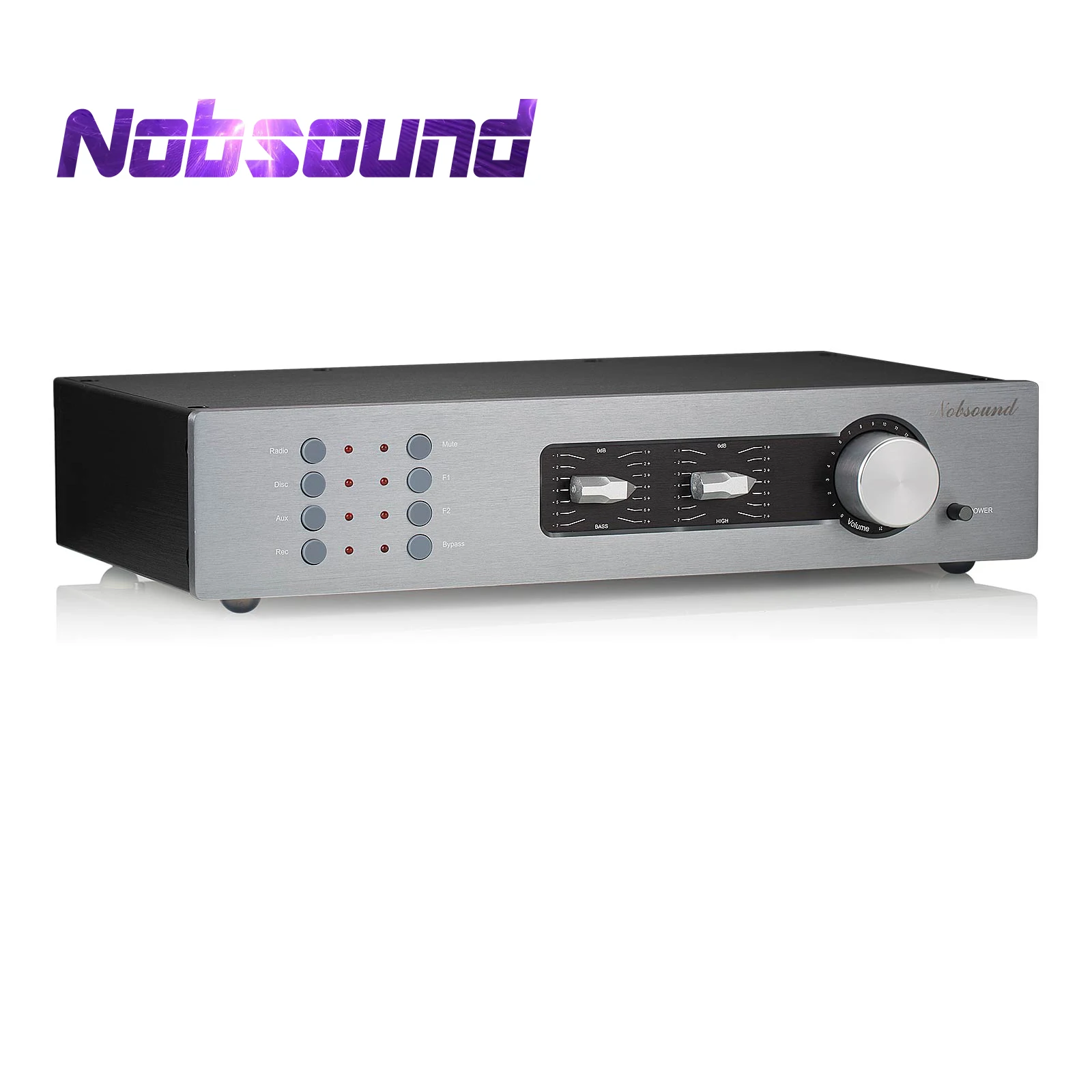 

Nobsound HiFi 2.0 Channel Digital Preamp Home Desktop Stereo Audio Preamplifier with Tone Control