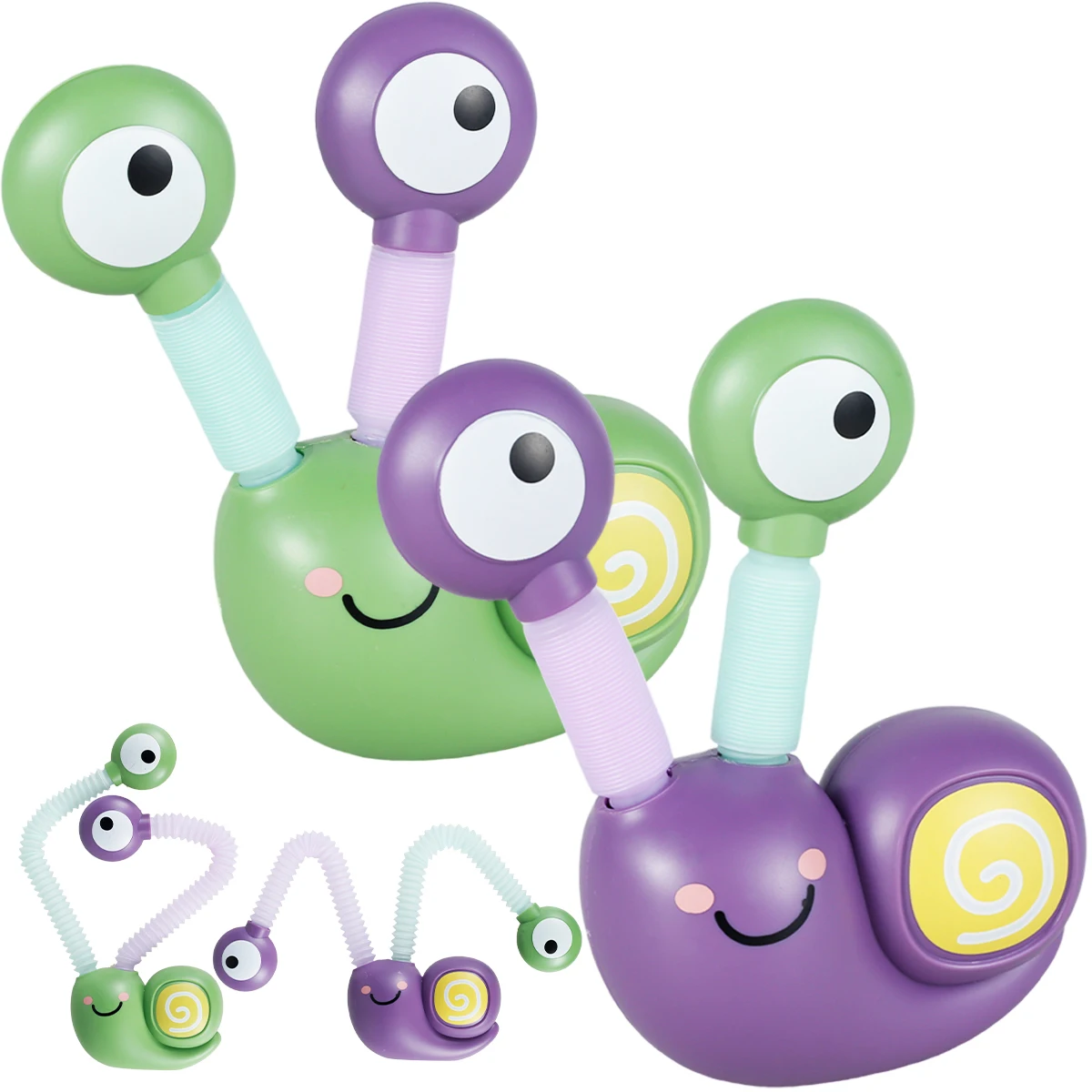 

Fidget Snail Toys Pop Tubes Sensory Toys Stress and Anxiety Relief Snails Fine Motor Skills Learning Toy ADHD Autism Fidget Toys