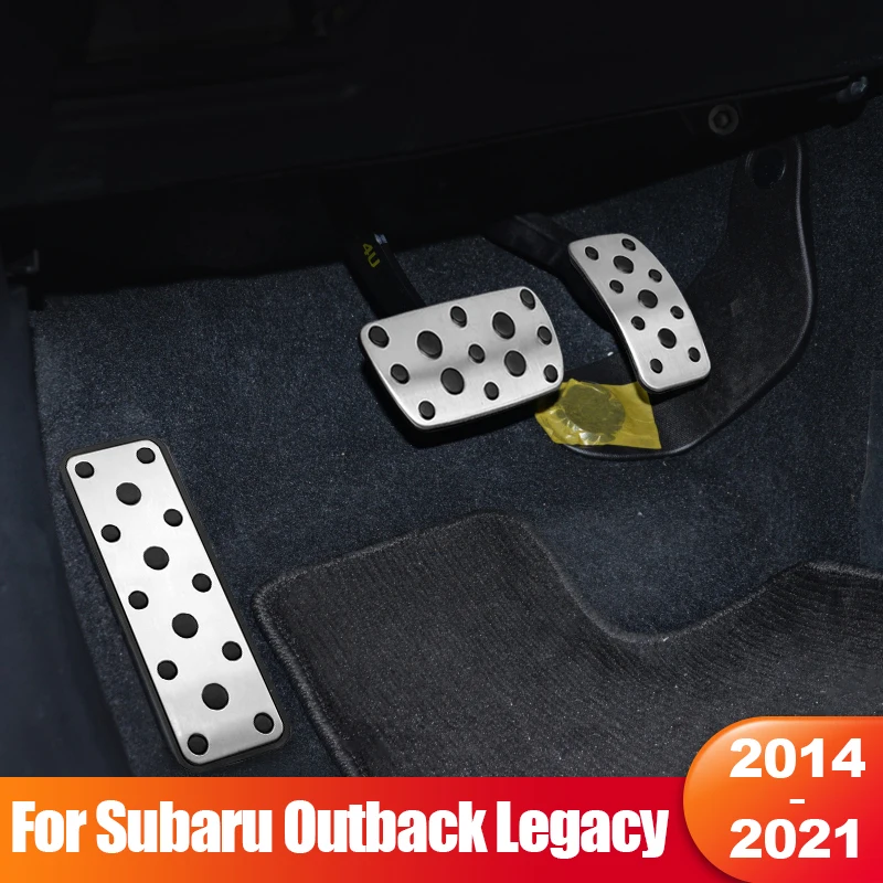 For Subaru Outback 2014 - 2021 Legacy 2015 -2018 2019 2020 2021 Car Fuel Accelerator Brake Pedals Cover Non-slip Pad Accessories