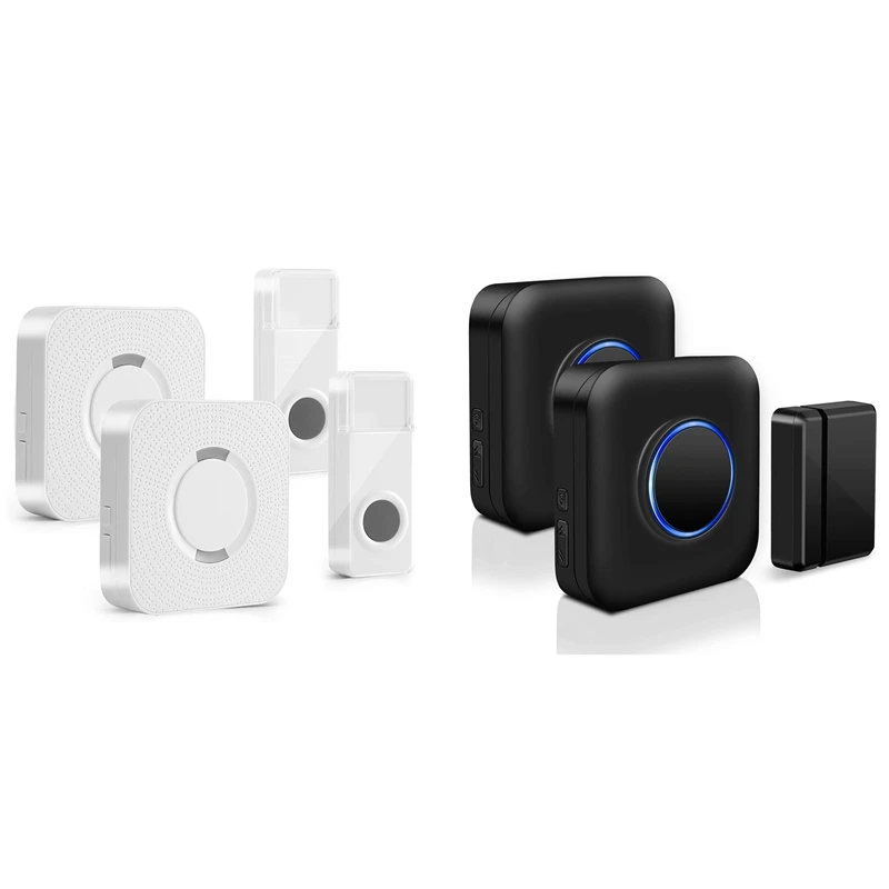 

Wireless Door Sensor Chime Alarm Contact Sensor Door Bell For Office/Home/Store,Door Open Chime Window Alarm- US Plug