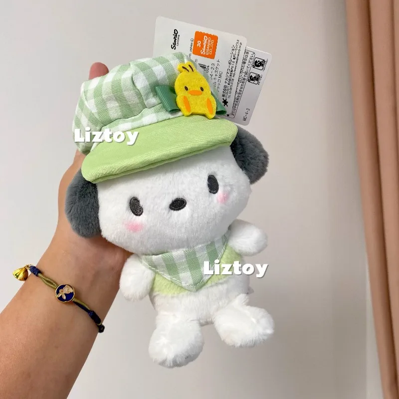 Брелок Sanrio в клетку с рисунком утки язычка шляпа Kuromi Kitty брелок из мультфильма