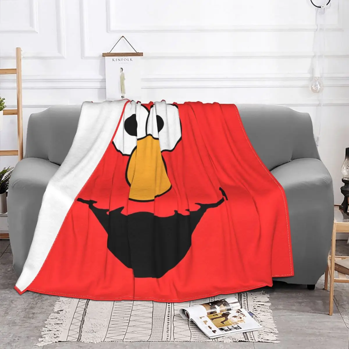 Одеяла Элмо Улица Сезам с героями мультфильмов комедийные фланелевые забавные