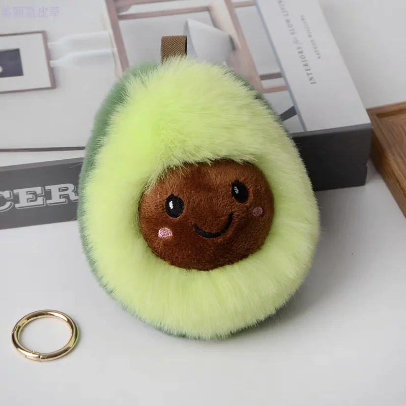 

Милый плюшевый подвесной брелок с изображением авокадо и мертвого кролика, украшение для студенческой сумки, брелок-подвеска для пары