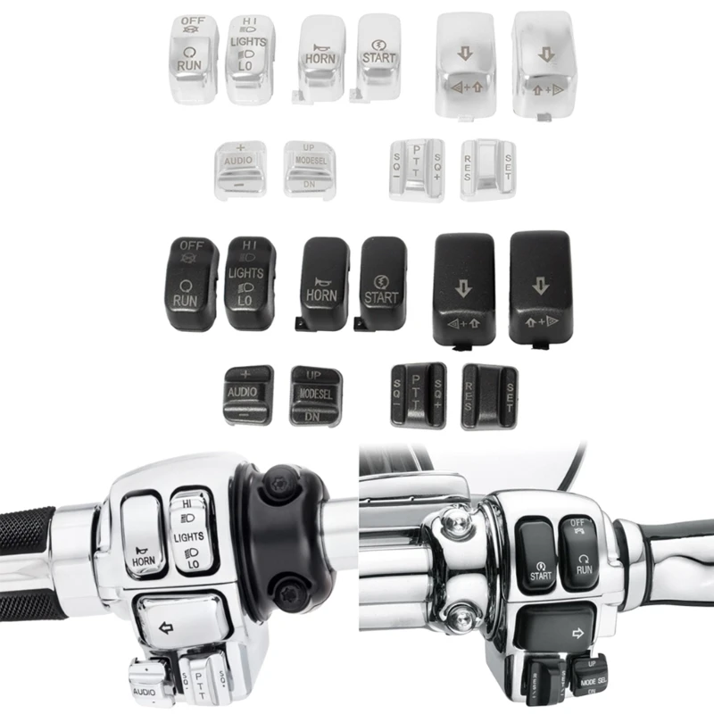 

Black/Silver Hand Control Housing for SOFTAIL Models Motorcycles Decoration GTWS