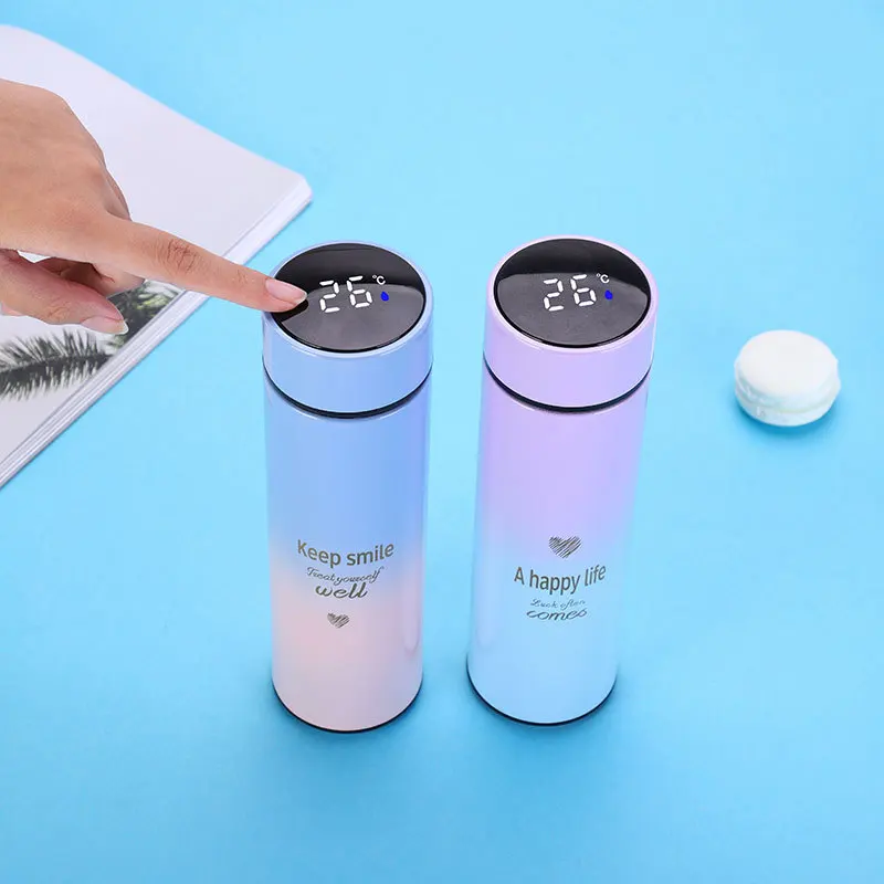 

ZK30 High Quality Smart 304 Stainless Steel Vacuum Water Cup Temperature Display Cup Business Gift in-Car Thermos Birthday Gift