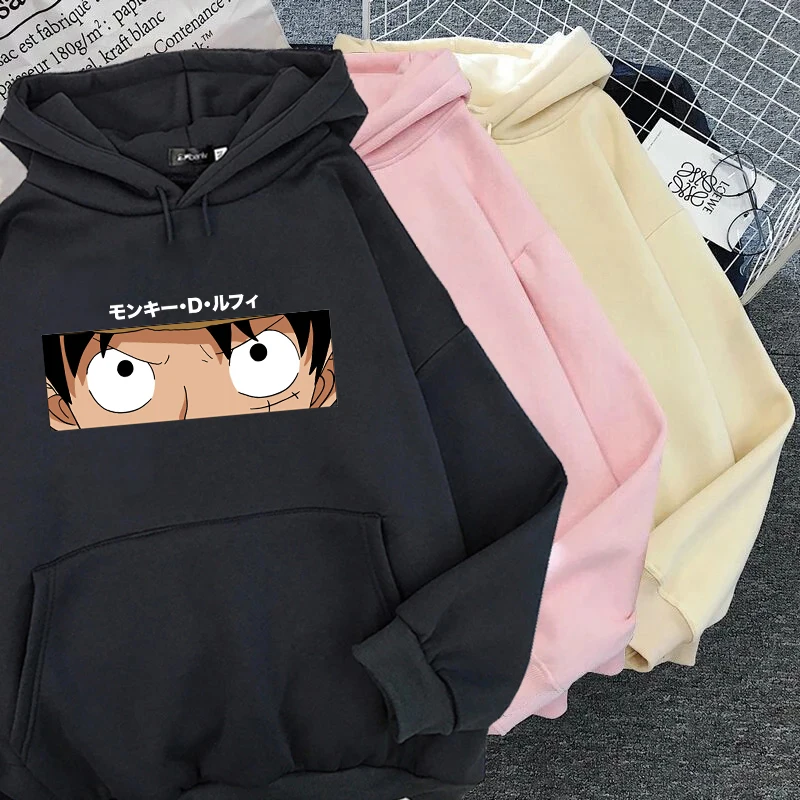 

Japanese Anime 90s Graphic Kawaii Sweatshirt Female Male Manga Roronoa Zoro Hoodie Women Funny Cartoon Luffy Sweatshirts Ullzang