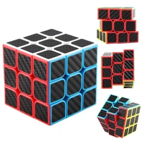 3x3x3 professional magic cube carbon fiber sticker speed cube square puzzle educational toys for children fidget cube