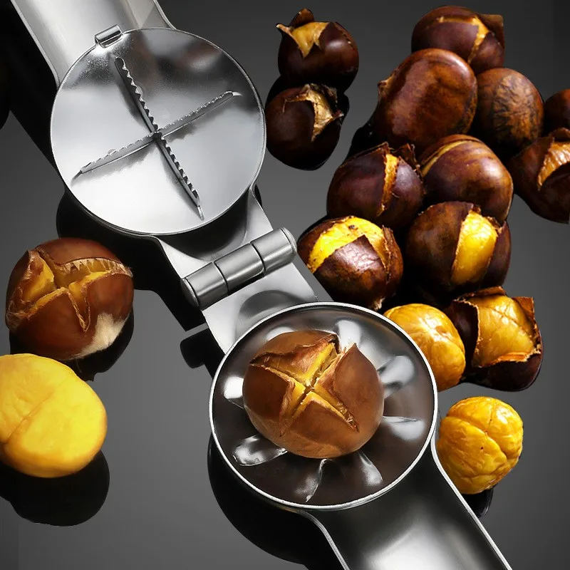 

Stainless steel millet clip cross opening sheller household walnut nut sheller