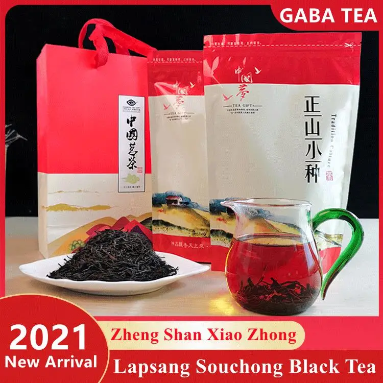 

2022 Chinese Wuyi Lapsang Souchong Red-Tea Zheng Shan Xiao Zhong Black-Tea for Lose Weight Health Care Loss Slimming-Tea 250g