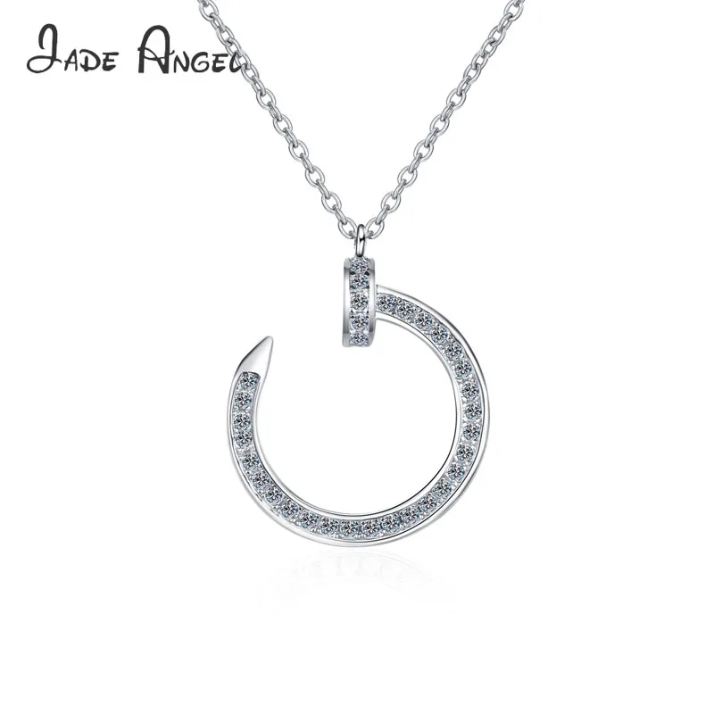 

Женское Ожерелье с кулоном из серебра 925 пробы, с муассанитом