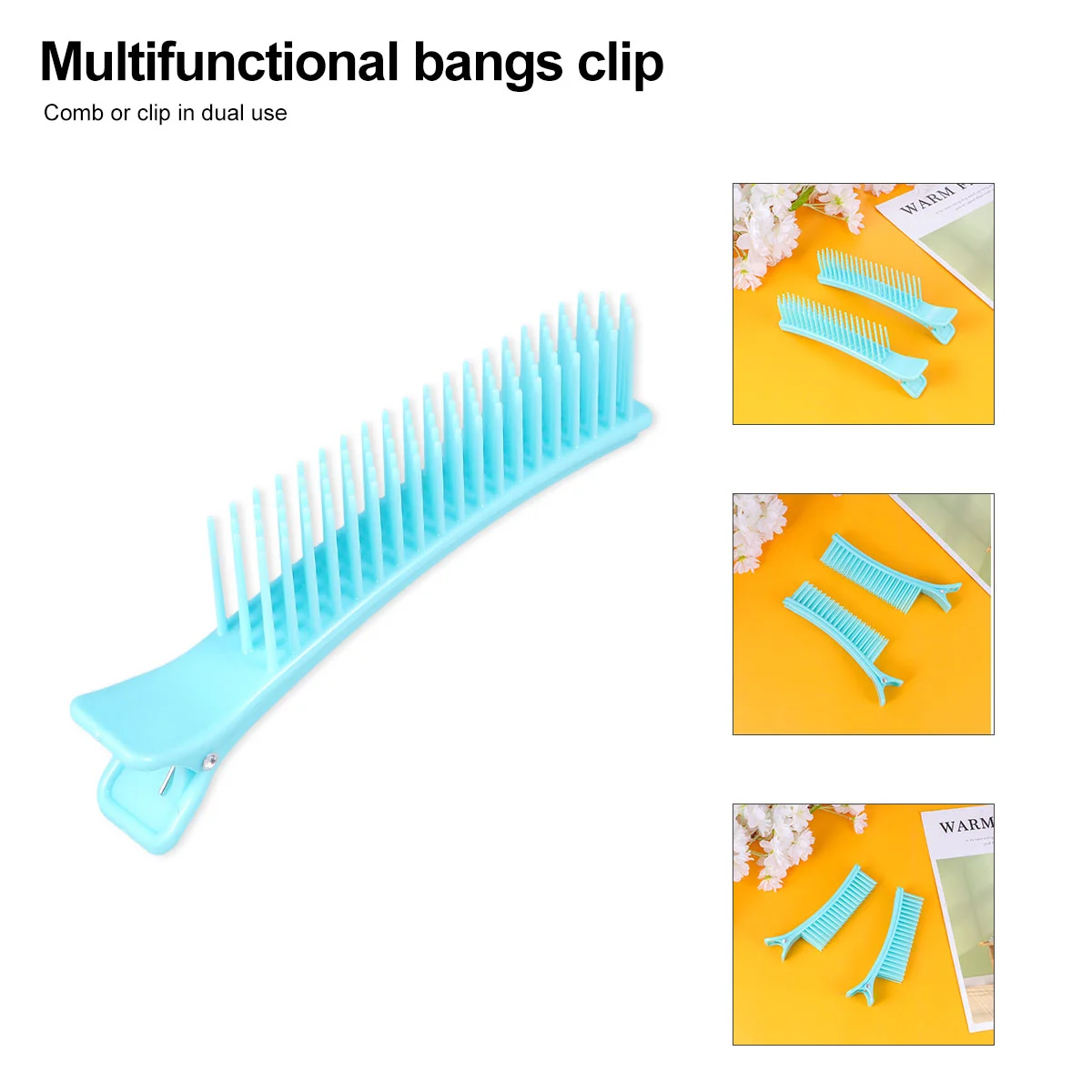 

Hairdressing Clips DIY Hair Bangs Fringe Cut Comb Clip Tight Trimmer Hairstyle Trim Tool Layered Hair Clip