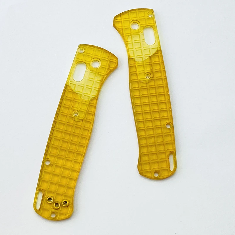 

1pair Lattice Texture PEI Material Grip Handle Scales for Genuine BM Bugout 535 Knife DIY Patch Modification Accessories