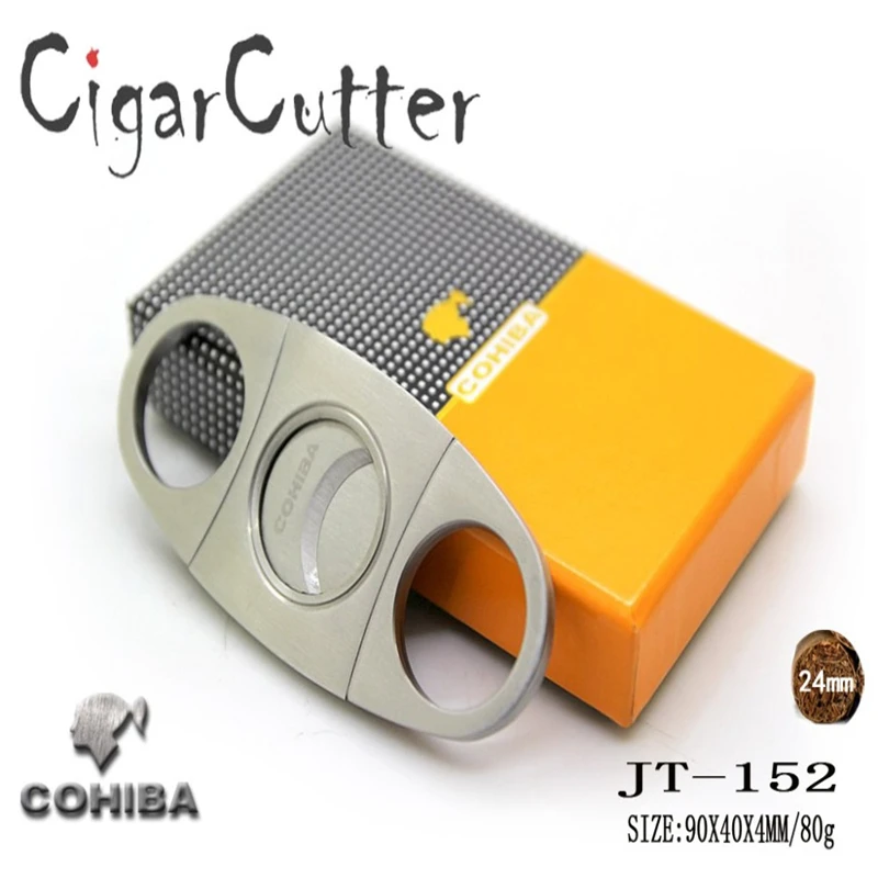 Ножницы для сигар COHIBA, кубинский резак для сигарет с двойными острыми краями, портативная сигара из нержавеющей стали, аксессуары для сигарет, мужской подарок (art.: 3920bfbebe9bb) - 3920bfbebe9bb