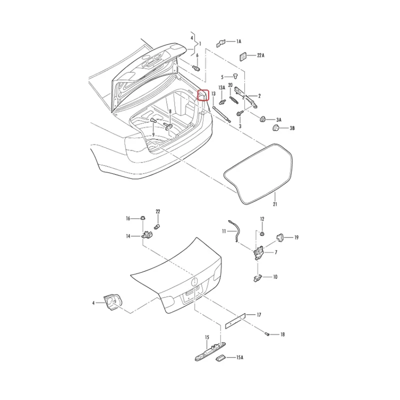 Фото Газовые упоры багажника для VW Jetta MK3 2005-2010, MK4 2011-2019, OE 1K5827550C 1K5 827 550 C 1K5 827 550C №3