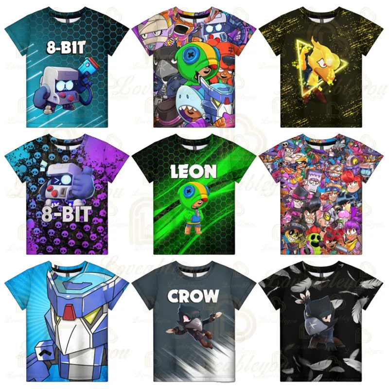 

Colette Short Sleeve Tees Janet Bonnie Ruffs Colt Spike and Stars Child Kids T-shirt Game 3d T Shirts Girls Boys Clothes