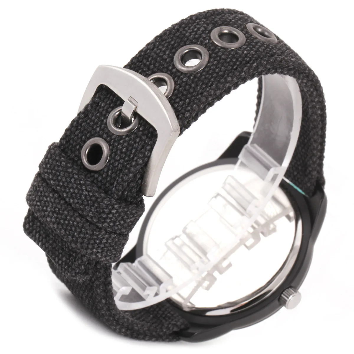 2023 new fashion hot selling simple canvas belt luminous men's and women's watches quartz watch