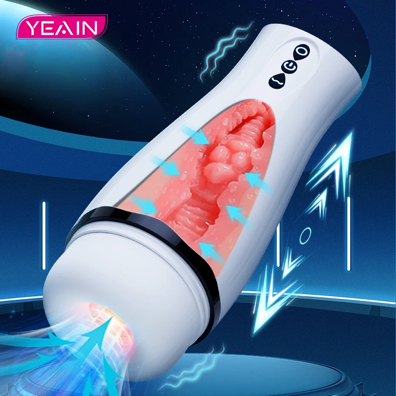 Фото Секс-игрушки YEAIN 10, мощная вибрация для мужчин, минет, мастербатор для мужчин 18+, секс-машина, игрушки для взрослых, вагина №2