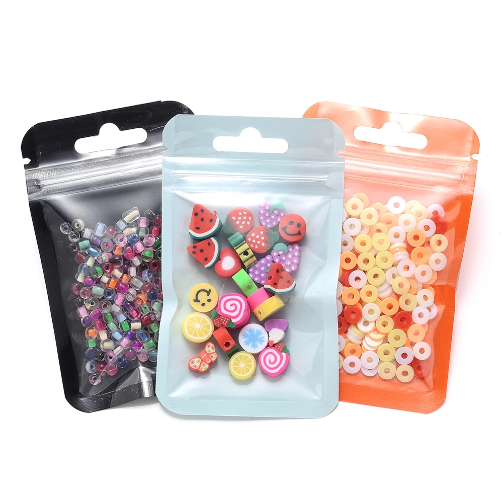 10 шт. одноразовые матовые сумки на молнии 4 цвета из алюминиевой фольги |