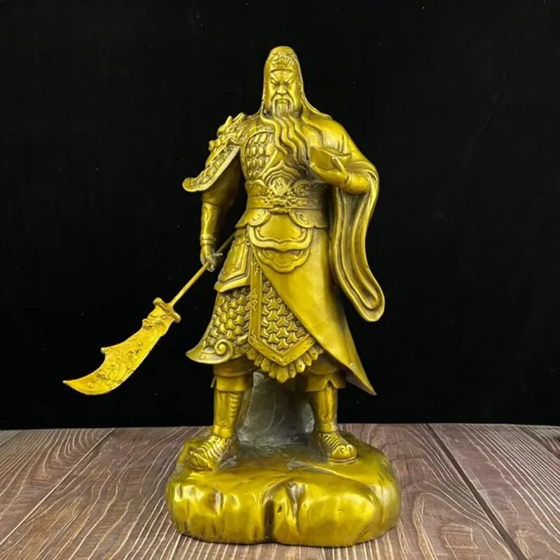 Латунная статуя Guan Gong