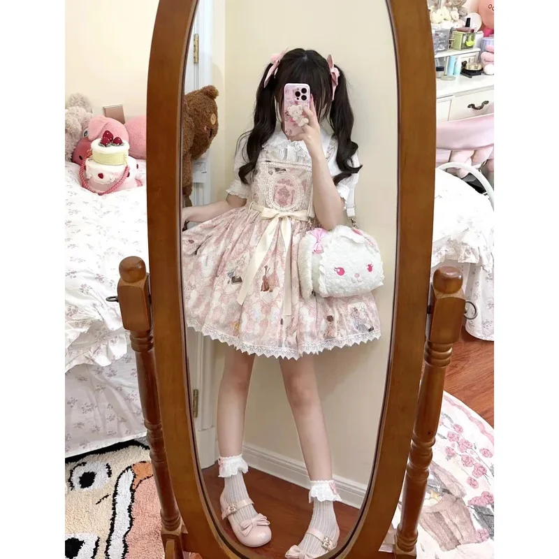 Японская мода в стиле Харадзюку платья &quotЛолита&quot милая принцесса женское