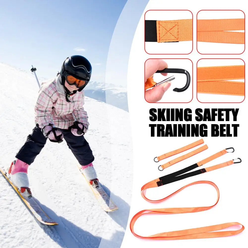 

1PCS Children Ski Training Belt Safety Traction Harness Rope for Snowboarding Skating Rollerblading Training Belt N4E9