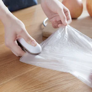 1pcs mini home portable sealing machine snack sealing kitchen storage and organization plastic bag sealer moisture proof gadgets free global shipping