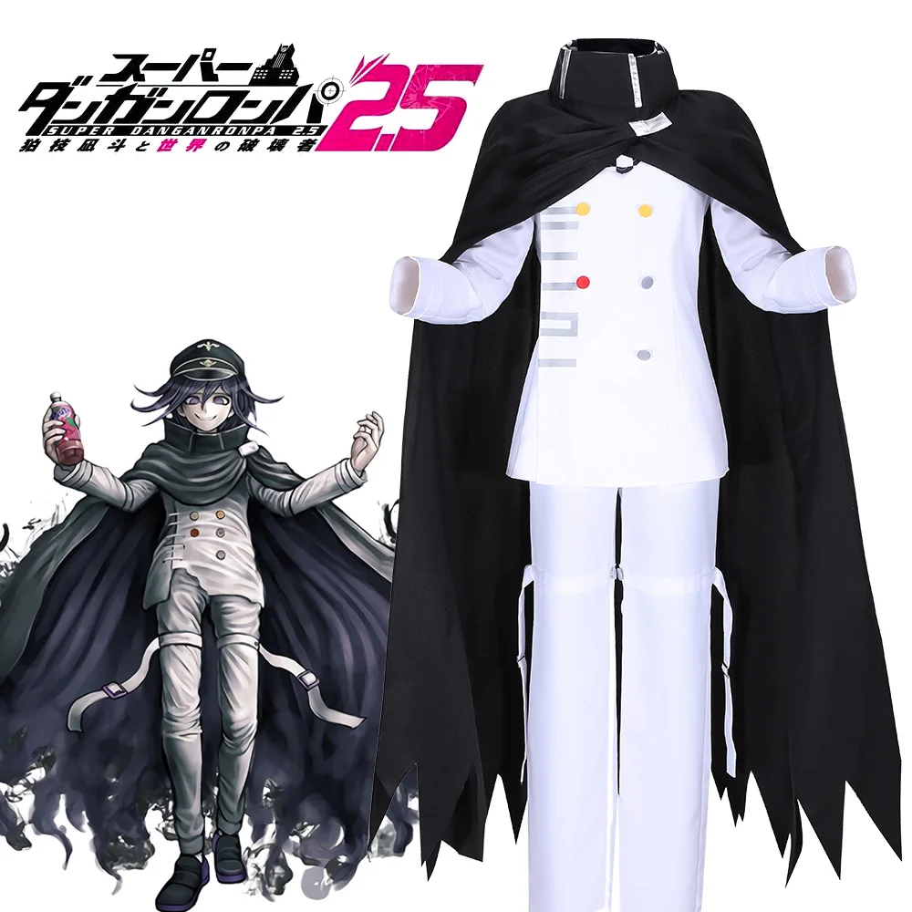 

Anime Danganronpa V3: Killing Harmony Ouma Kokichi Cosplay Costume Halloween Outfits Carnival Unisex Uniform White Suit
