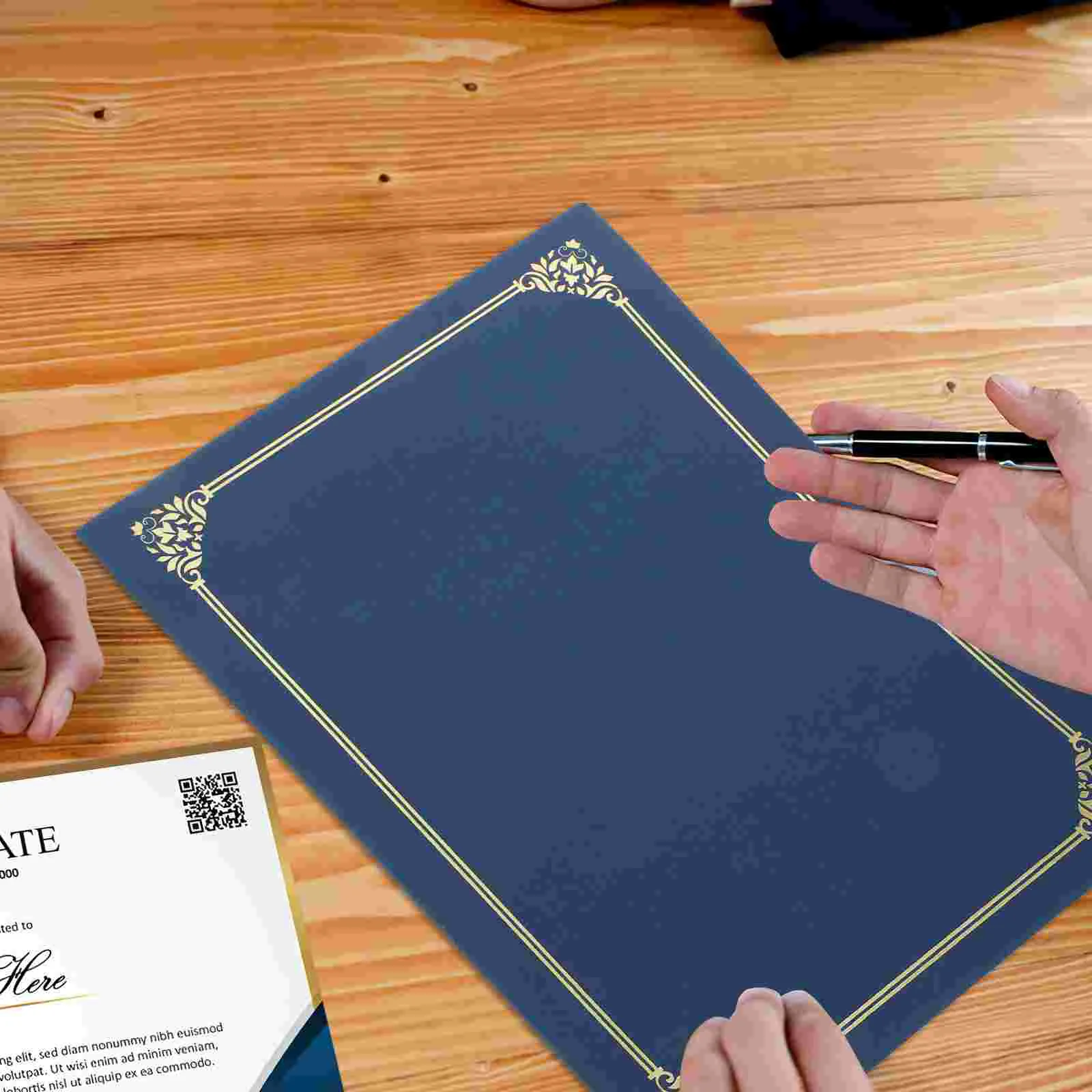 10 шт. бумажная обложка для сертификата держатель документов папка презентаций