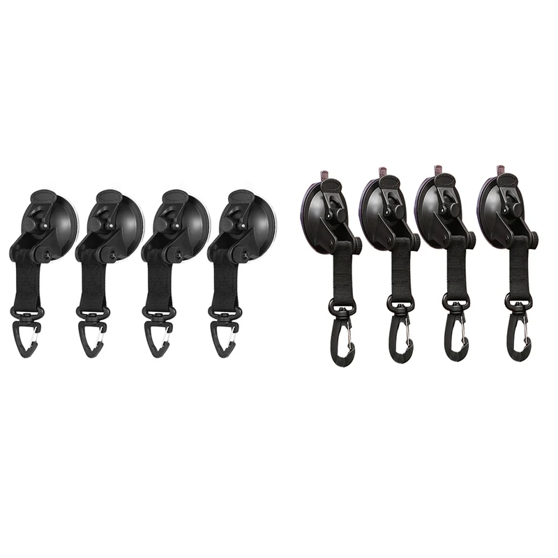 

4 Pcs Outdoor Suction Cup Anchor Car Tent Suction Cup Hook Suction Cup Anchor With Securing Hook