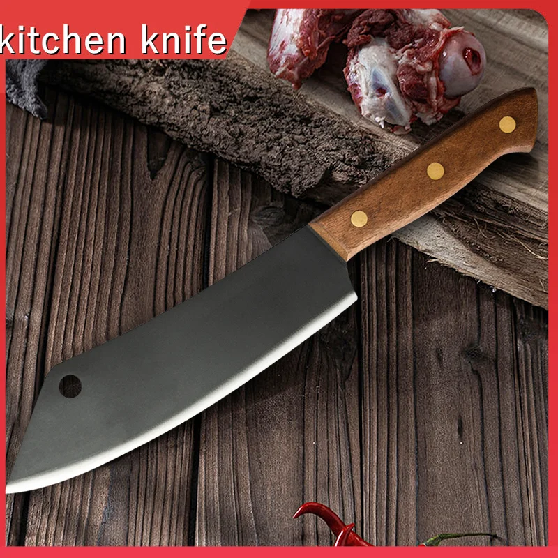 

5CR15 кованый нож мясника ручной работы из нержавеющей стали, Профессиональный кухонный нож, мясница, острый шеф-нож, кухонные инструменты