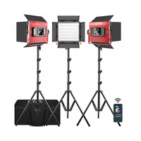 gvm 1200rs bi color led photo studio light for tiktok youbute game live video lighting 50w video record photography panel lamp
