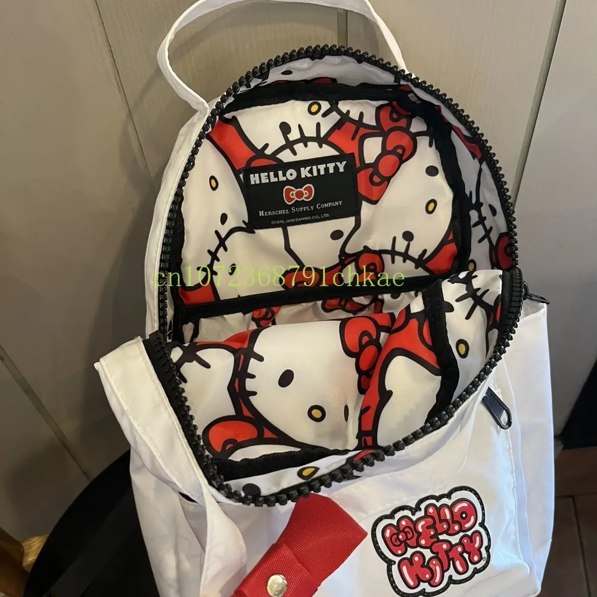 

Hello Kitty Backpack Ins Women's New Cute Niche Backpack Female Junior High School Student Middle School Student Printed bag