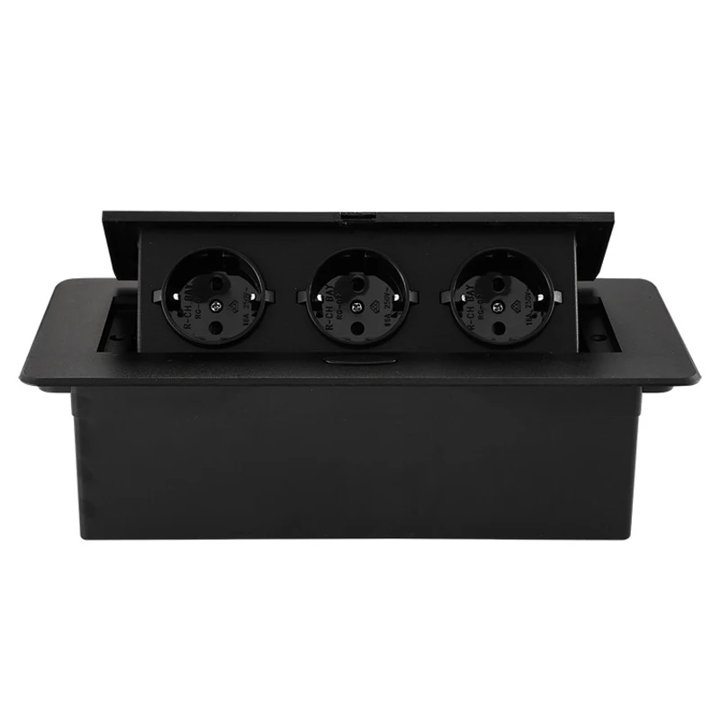 

Скрытая настольная розетка CXFG серебристого цвета