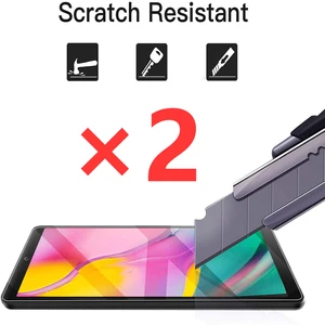 2Pcs Tempered Glass for Samsung Galaxy Tab A 10.1 2019 SM-T510 SM-T515 HD Screen Protector 9h 0.25mm in Pakistan