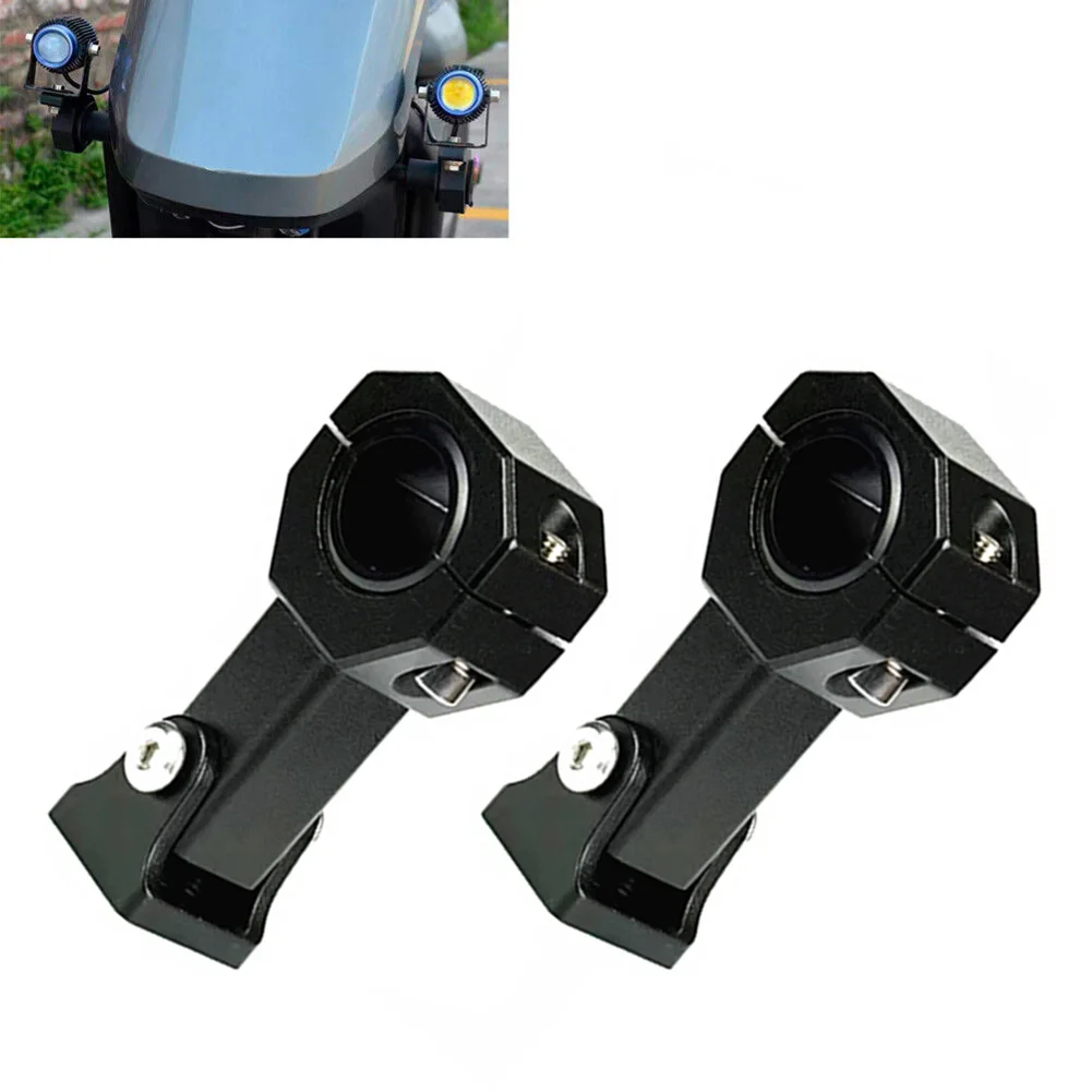 

2pcs Motorcycle LED Headlight Bracket Mounting Fog Light Extension Frame Stand Tube Clamp Mount Kit Mount Motorbike Accessories