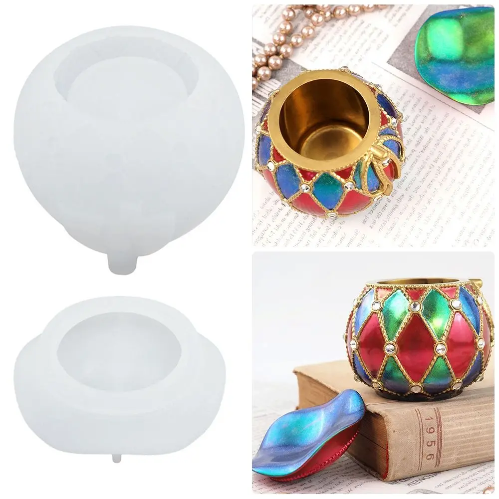 

Decoration DIY Crafts Storage Bottle Casting Mould Jewelry Box Mold Blessing Bag Silicone Molds Jewelry Making Tools