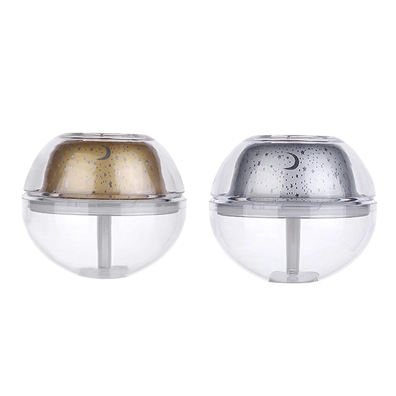 

500Ml Ultrasonic Aromatherapy Humidifier 7 Colors Changing Crystal Night Light Starry Projector Lamp for Bedroom