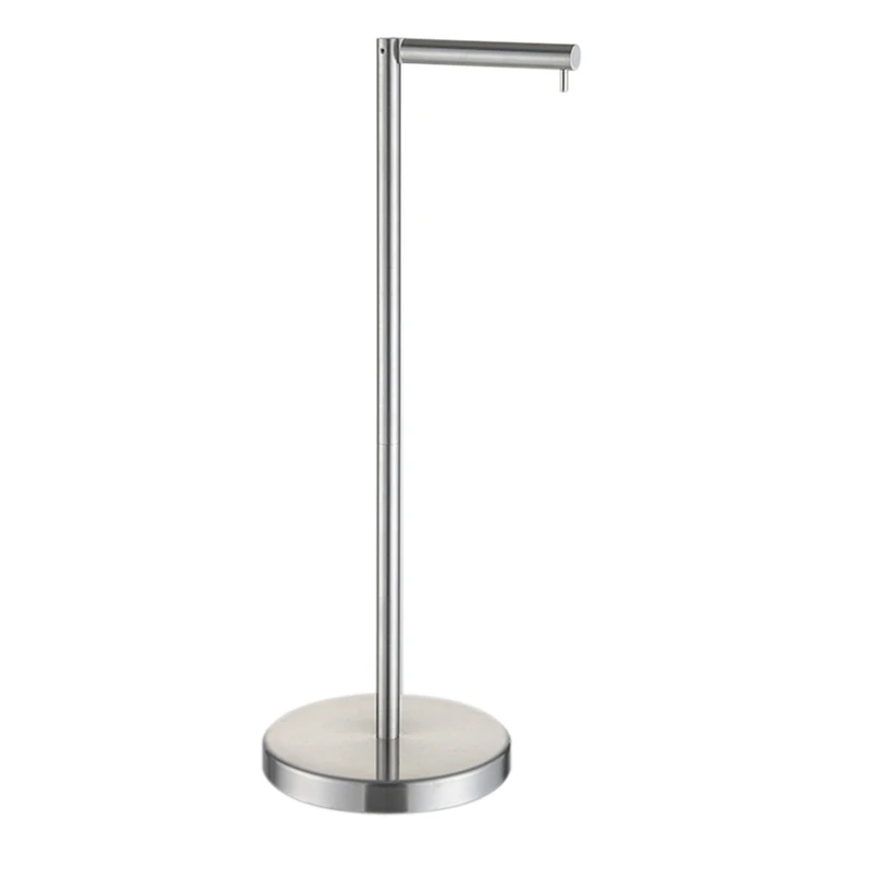 

Free Standing Toilet Paper Holder Stand, Bathroom Storage For 4 Rolls Of Toilet Tissue, Modern Stainless Steel