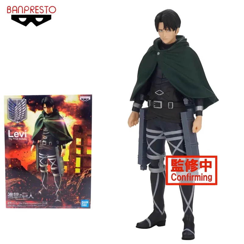 

In Stock Original BANPRESTO Levi Ackerman Attack on Titan The Final Season 16cm Collectible Action Figure Anime Model Toys