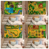 stardew valley wall tapestry wall hanging decoration household wall hanging sheets