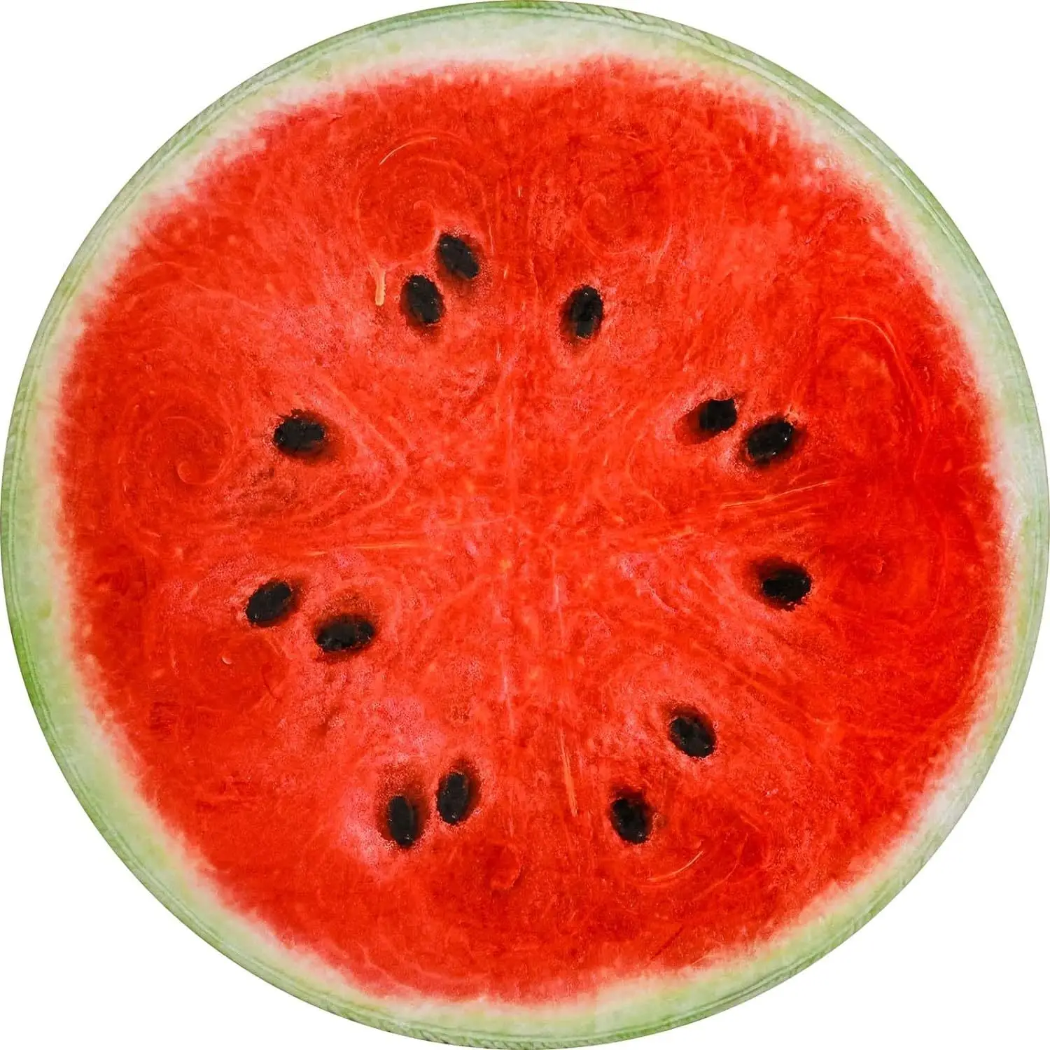 Одеяла с принтом арбуза реалистичные и веселые круглые одеяла для еды взрослых