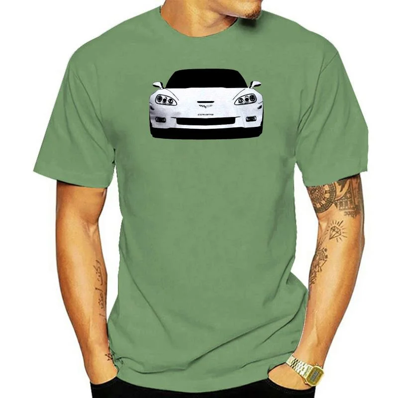 

Camiseta de algodón suave de coches, arte personalizado, Chevy, Corvette C6