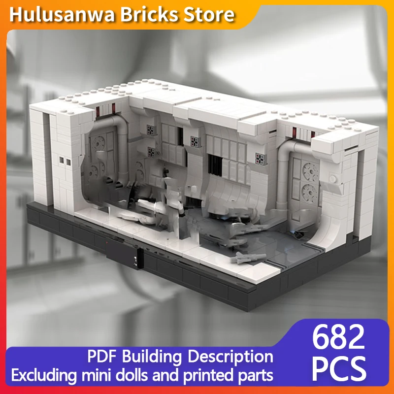 MOC Строительные кирпичи Космическая станция 682 детали