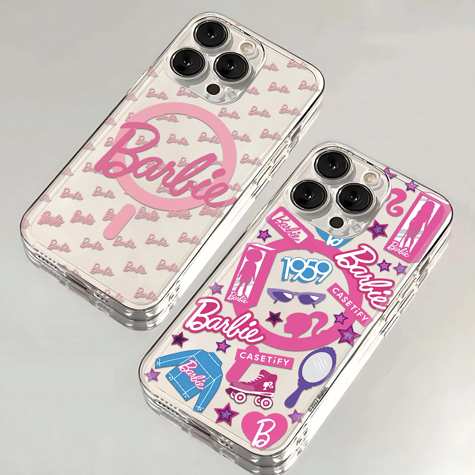 Barbie Princesss Pink Magsafe Magnetic Phone Case for iPhone 16 15 14 13 12 11 8 7 Plus Pro Max X XR XSMax Soft Clear Tpu Cover
