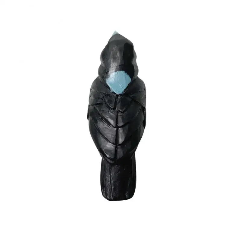 

Black Crow Decor Art Resin Decor Realistic Crow Figurine Statue Sculpture Non-toxic Toys Raven Black Bird Ornament Crafts Mini