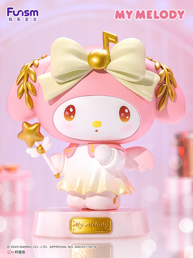Фото Sanrio мультфильм аниме серия куклы Kuromi моя мелодия фигурка Leshen стиль Украшение модные периферические подарки для детей №3