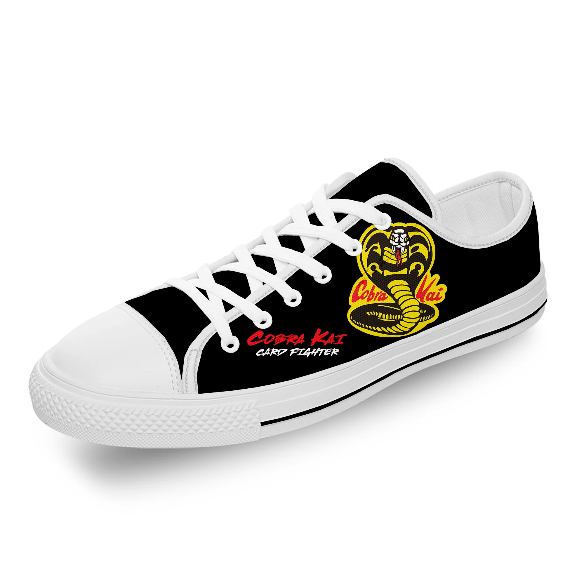 

Cobra Kai Logo Lightweight Cloth 3D Print Funny Fashion Low Top Comfortable Canvas Shoes Men Women Casual Breathable Sneakers