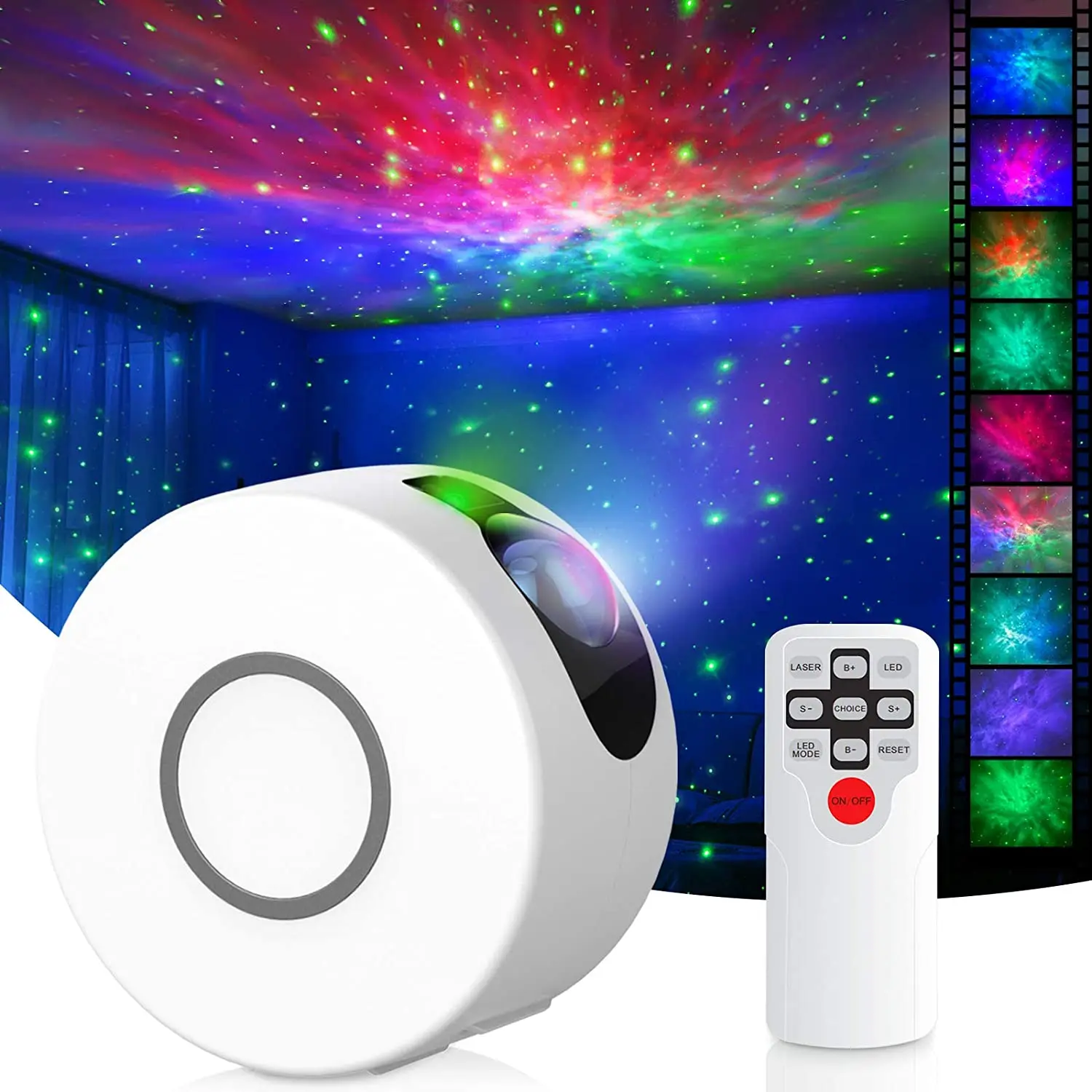 

LED Galaxy Projector with Nebula Cloud Star Projector Night Light with Remote Control for Kids Adults Bedroom Home Decoration
